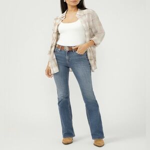 Silver Jeans Avery Curvy Fit High-Rise Slim Boot NWT 32